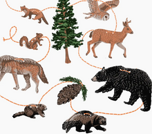 Load image into Gallery viewer, Pacific Northwest - Paper Garland - Hissing Mink