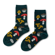 Load image into Gallery viewer, Forest Fungi - Small Crew Socks