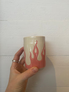 Flame Mug - Blue - Maya's Pot Shop