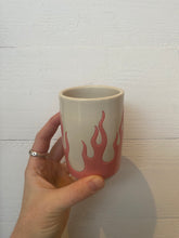 Load image into Gallery viewer, Flame Mug - Blue - Maya&#39;s Pot Shop
