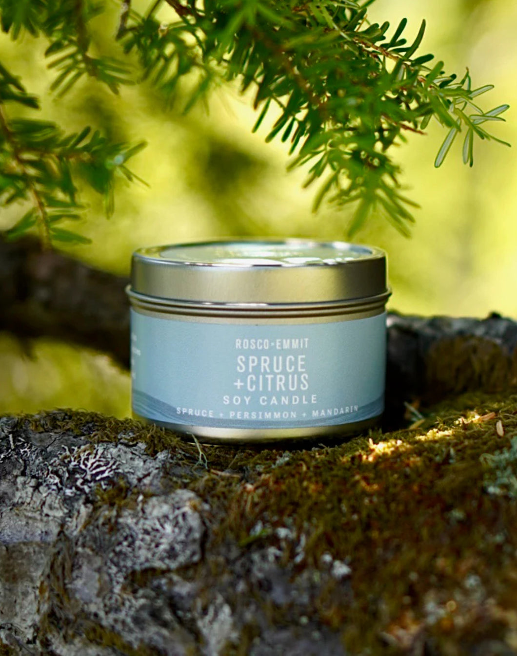 Spruce + Citrus Soy Candle 4oz - Rosco x Emmit