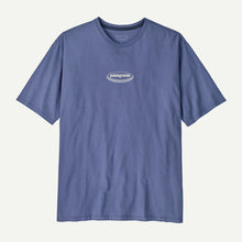 Load image into Gallery viewer, Long way round organic Tee  - Blue - M&#39;s
