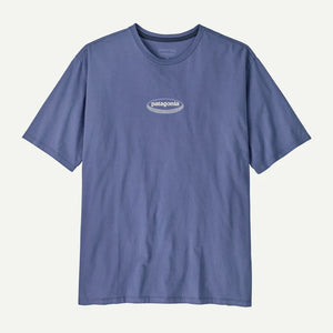 Long way round organic Tee  - Blue - M's