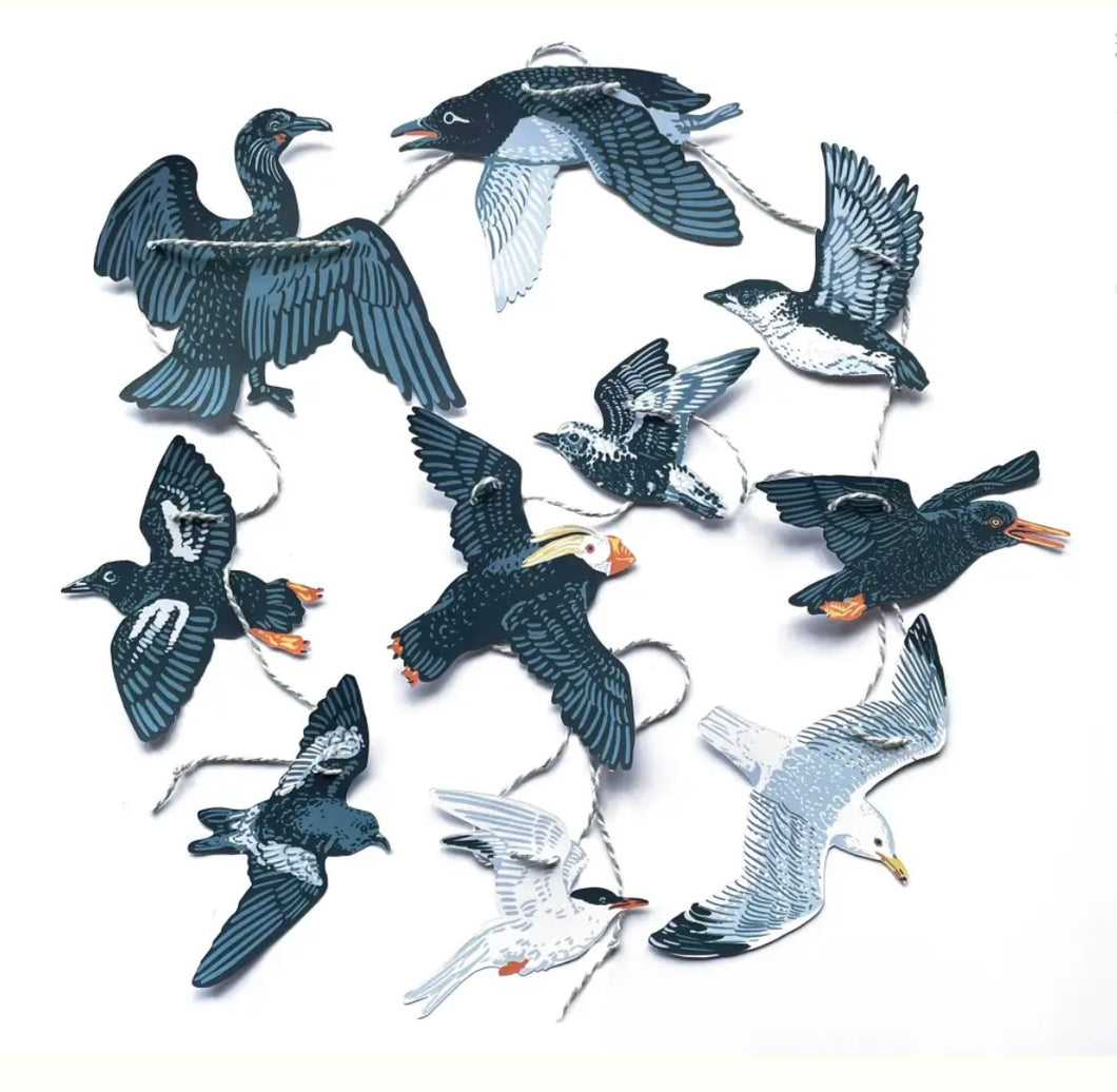 Seabirds - Paper Garland - Hissing Mink