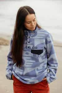 Synch Snap Fleece - Mother Tree Barnacle Blue - W