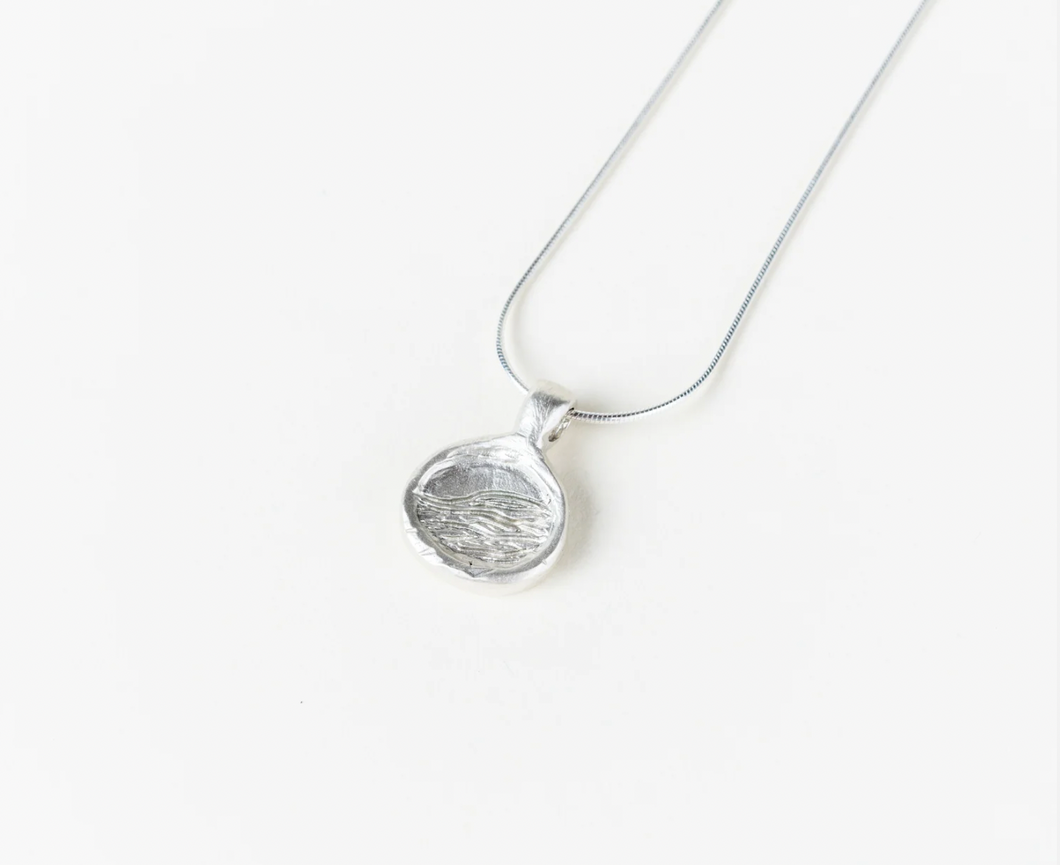 Lisa Fletcher -  Silver Carve Necklace