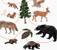 Load image into Gallery viewer, Pacific Northwest - Paper Garland - Hissing Mink
