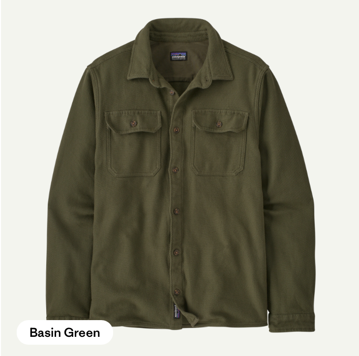 Fjord Loft Flannel Shirt - Basin Green -M
