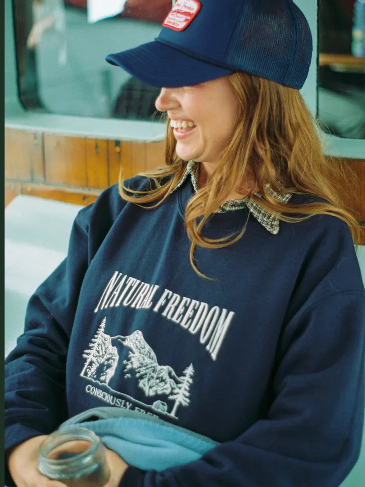 Mountain Ash Sweater - Navy - Natural Freedom