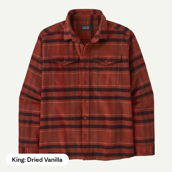 Fjord Flannel Shirt - Red - King Dried Vanilla-M