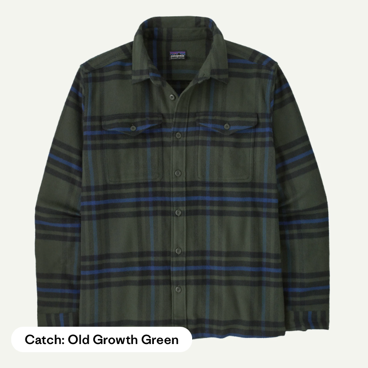 Fjord Flannel Shirt - Old Growth Green -M